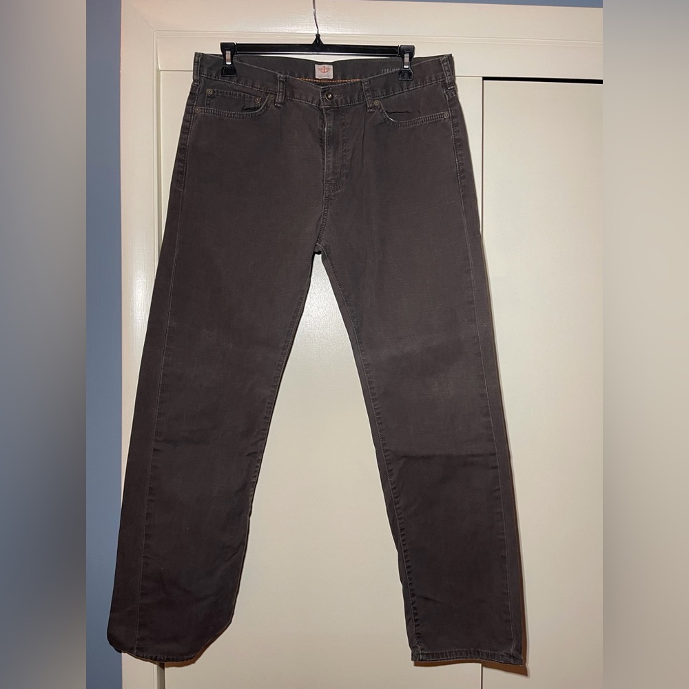 Men's Dockers Dark Brown Jeans lightweight straight leg 36x32